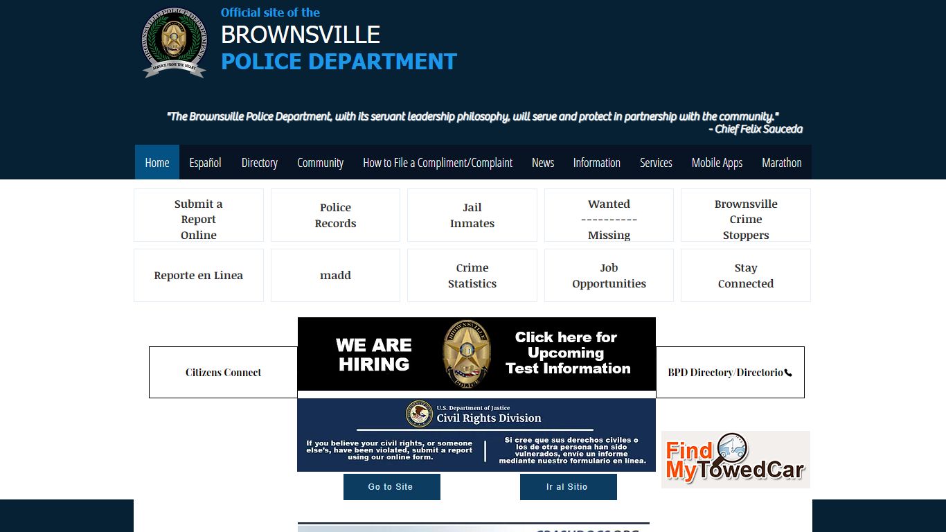 Police Records | Brownsville | Brownsvillepd.com - bpdtx